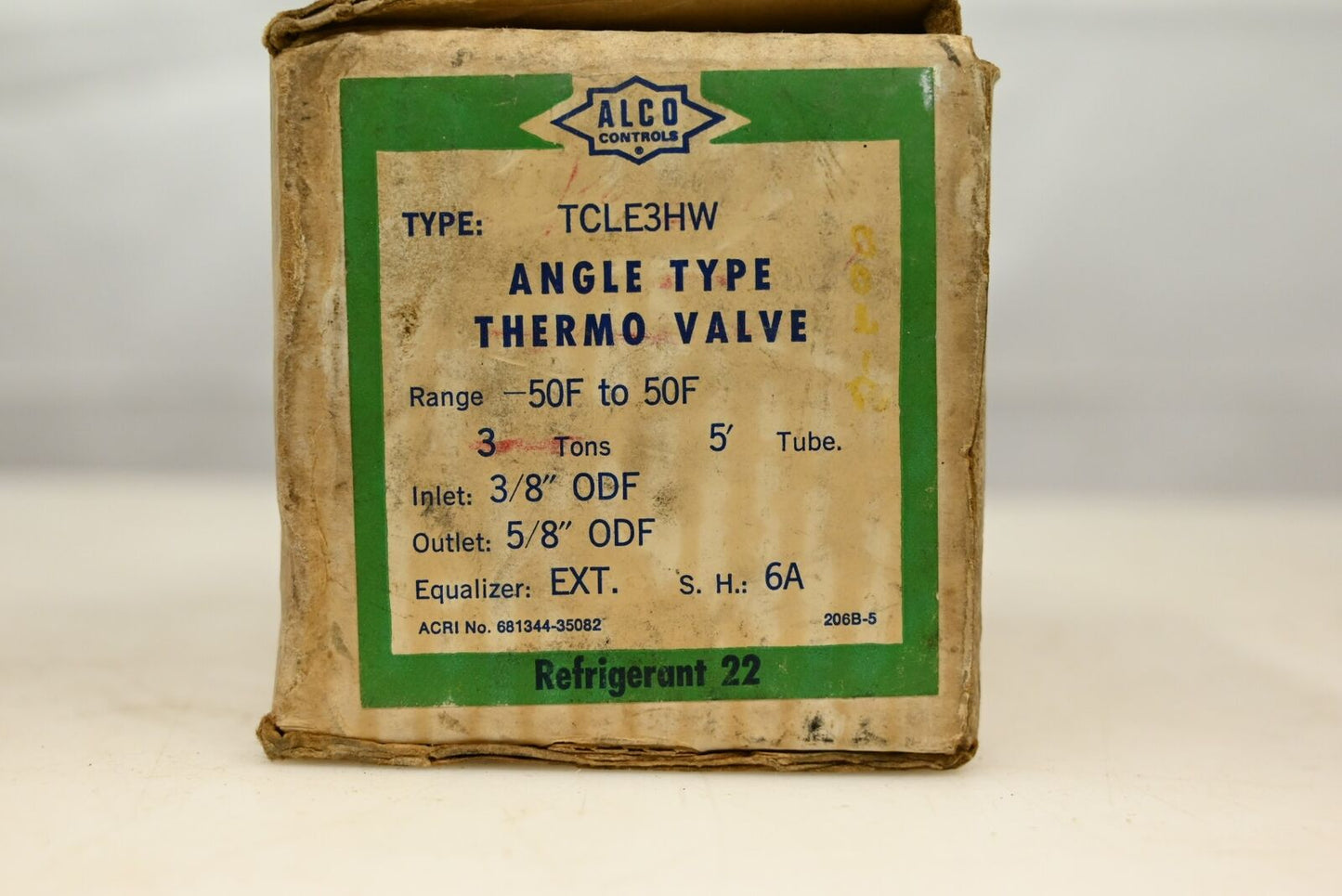 Alco TCLE3 HW 6A Angle Type Thermo Valve (MISSING SOME PARTS, SEE PICS)