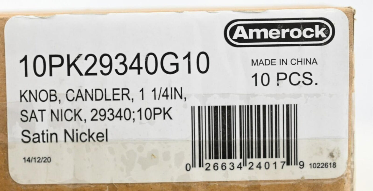 Amerock 10PK29340G10 Candler 1-1/4" (32 mm) Square Cabinet Knob, PK 8