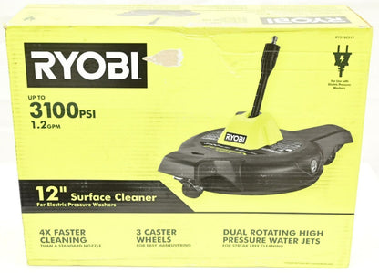 Ryobi RY31SC312 3100PSI 1.2GPM 12" Surface Cleaner For Electric Pressure Washer