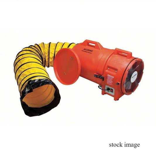 Allegro 9543-15 Confined Space Fan, 12 in Duct Diameter, Orange