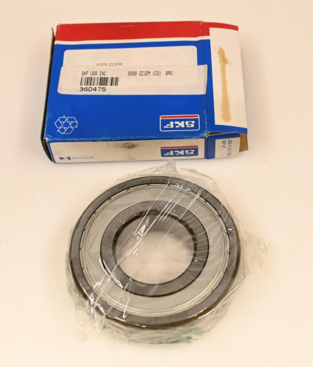 SKF 6309 2Z JEM Radial Ball Bearing, Alloy Steel