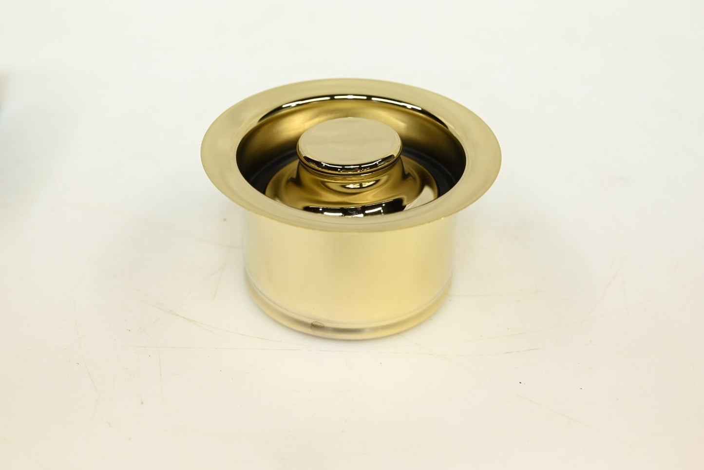 Signature Hardware 3-1/2" Disposer Flange and Stopper - Brushed Gold SH163PB