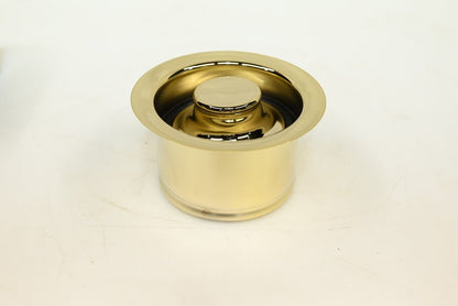 Signature Hardware 3-1/2" Disposer Flange and Stopper - Brushed Gold SH163PB