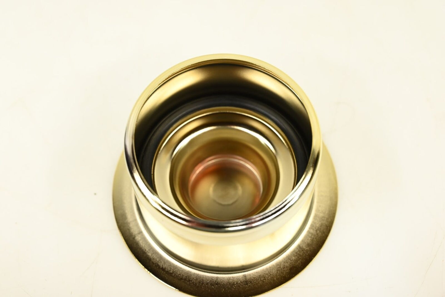 Signature Hardware 3-1/2" Disposer Flange and Stopper - Brushed Gold SH163PB