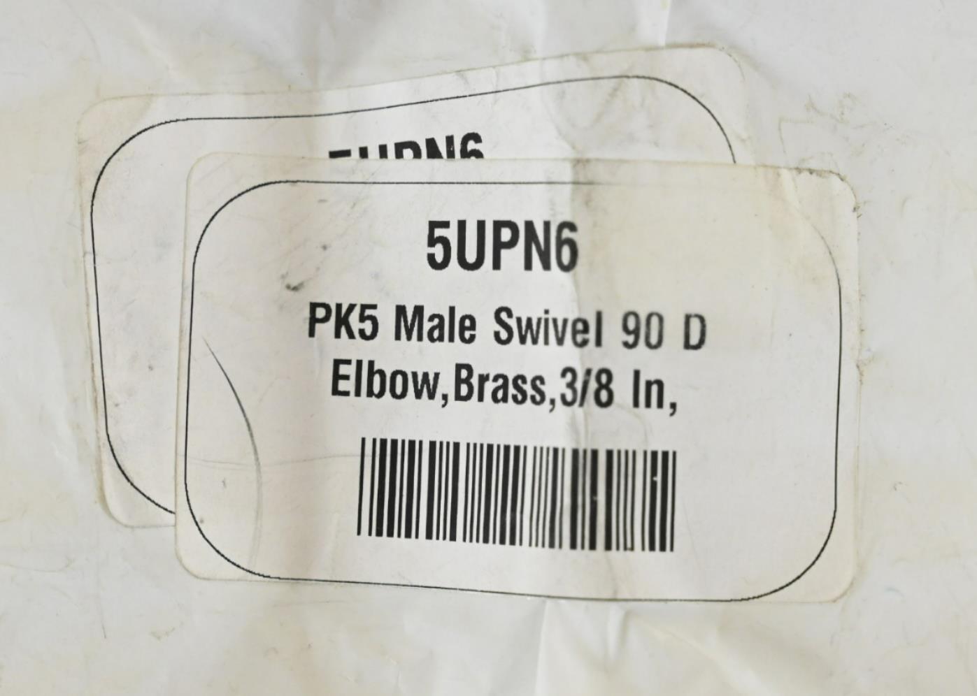 Aignep Usa 87110-06-08, Male Swivel 90 D Elbow, PK 4