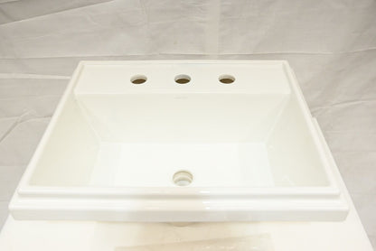 Kohler K-2991-8-0 Tresham 20" Drop In Bathroom Sink w/3 Holes Drilled & Overflow