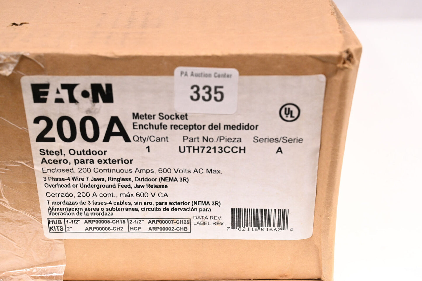 Eaton CUTLER-HAMMER  UTH7213CCH 200A 600V Meter Socket