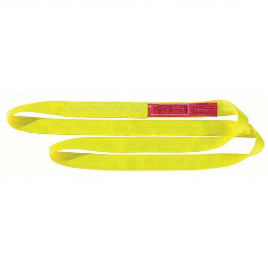 LIFT-ALL EN1602NX16 Web Sling, 16 ft Sling Length, Yellow