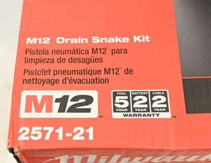 Milwaukee 2571-21 M12 Drain Snake Kit