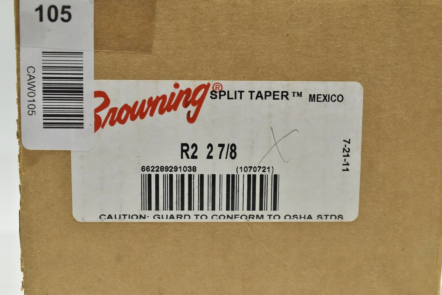 Browning Split Taper Bushing, Type R2, 2-7/8" Shaft - R2 2-7/8