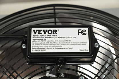 Vevor AMX-FAG16 Shutter Exhaust Fan