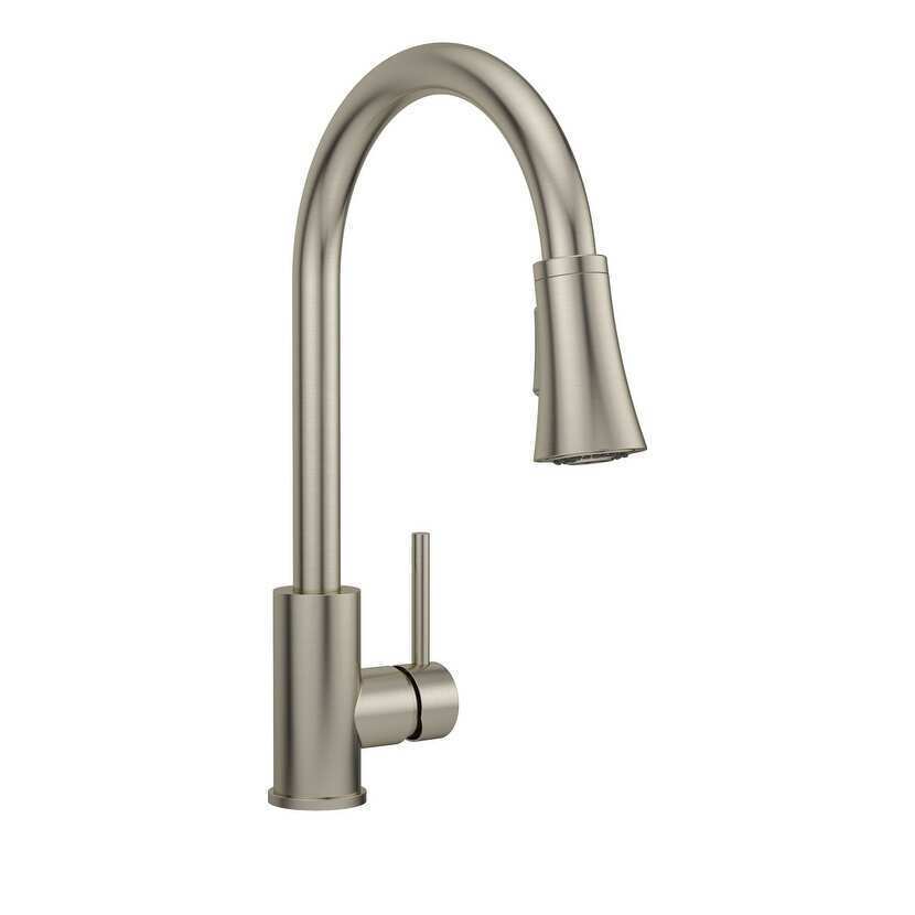 ProFlo PFXC7017ZBN Single Hole Pull-Down Kitchen Faucet, Brushed Nickel