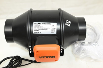 Vevor BT-FL14B 4" Inline Duct Fan HVAC Exhaust Blower Kit EC Variable Speed Con.