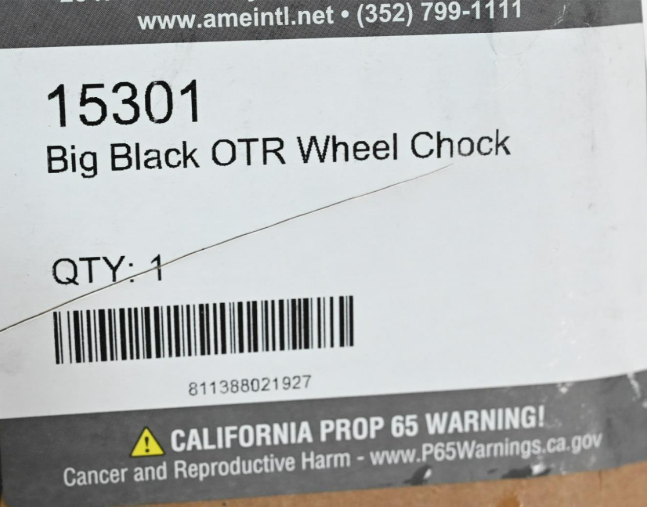 AME 15301 Big Black OTR Wheel Chock