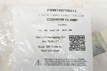 FNW FNW7897G0312 (728312) 3-1/8 x 1 in. Elastomer Clamp Insulation