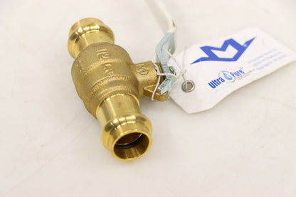 Milwaukee UPBA-480B-12 Ball Valve, 1/2" Pipe & Tube Size, Brass