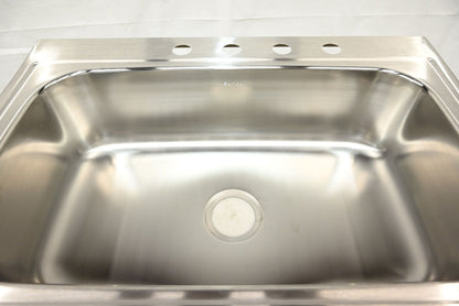 Elkay Parkway 33in. Drop-in 1 Bowl 20 Gauge Stainless Steel Sink Only and No Acc