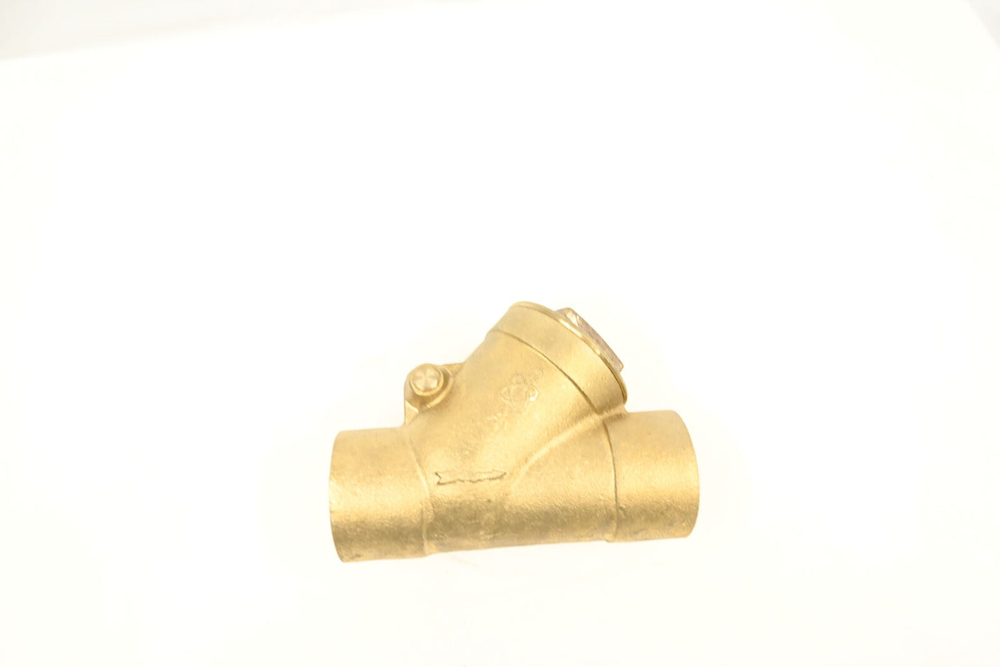 Bronze Swing Check Valve Y-Pattern 2" Solder Joint 125-SWP, 200-WOG, Teflon Disc