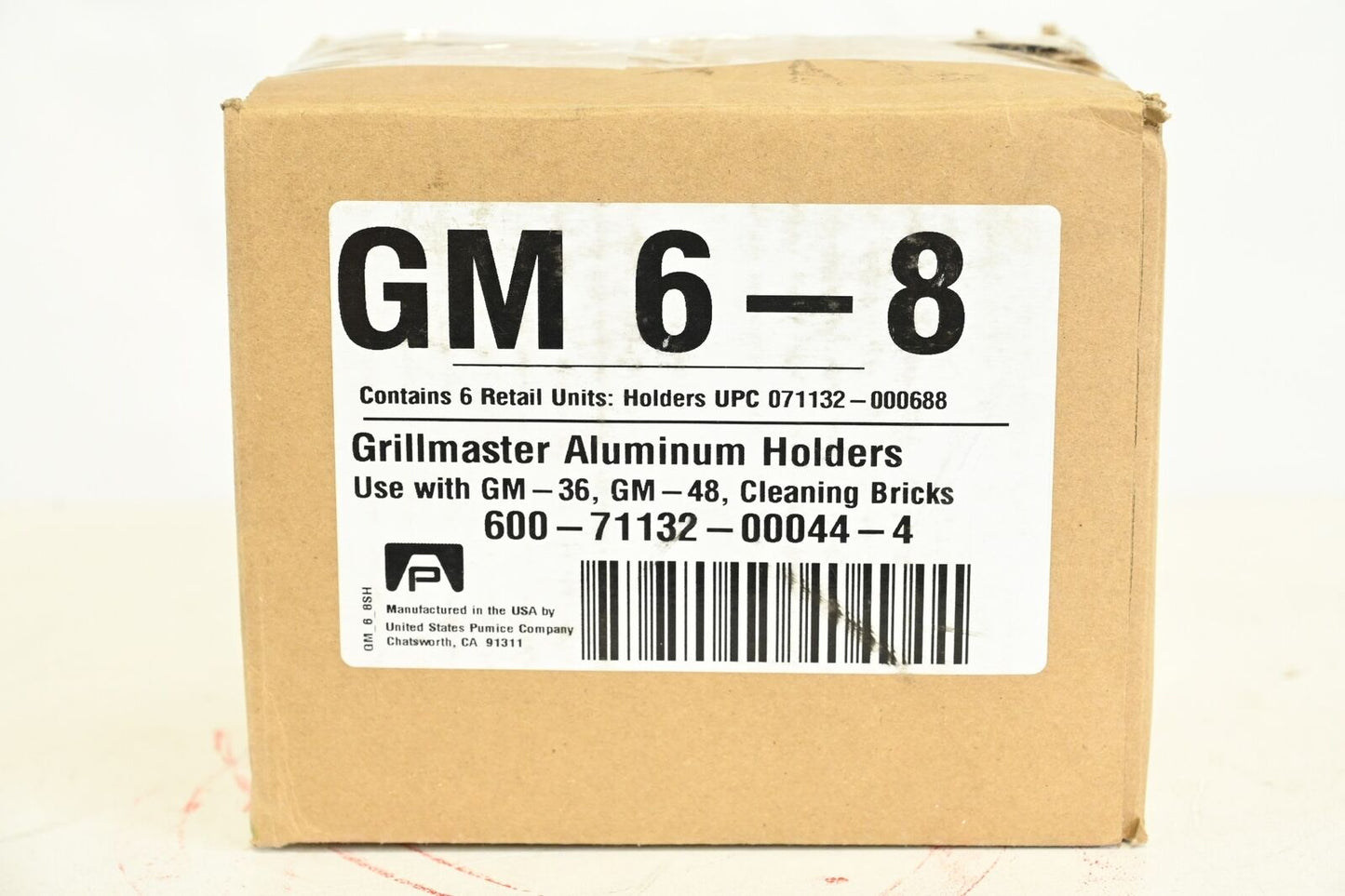 Grillmaster GM6-8 Grill Stone Pumice Block Holder For GM-36, GM48, 6 PK