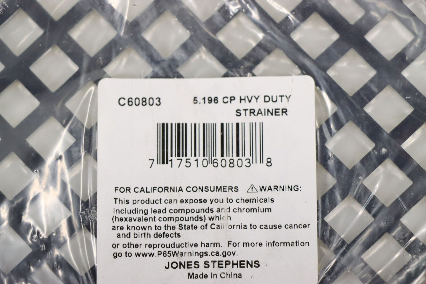 Jones Stephens C60803 5" Round Shower Drain