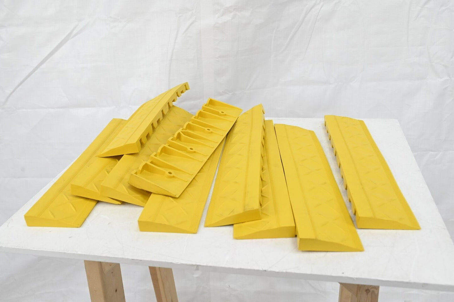 Safe-Flex A3-Y Ramp Edge, 18 in Length x 4 in Width, Yellow, PK 10