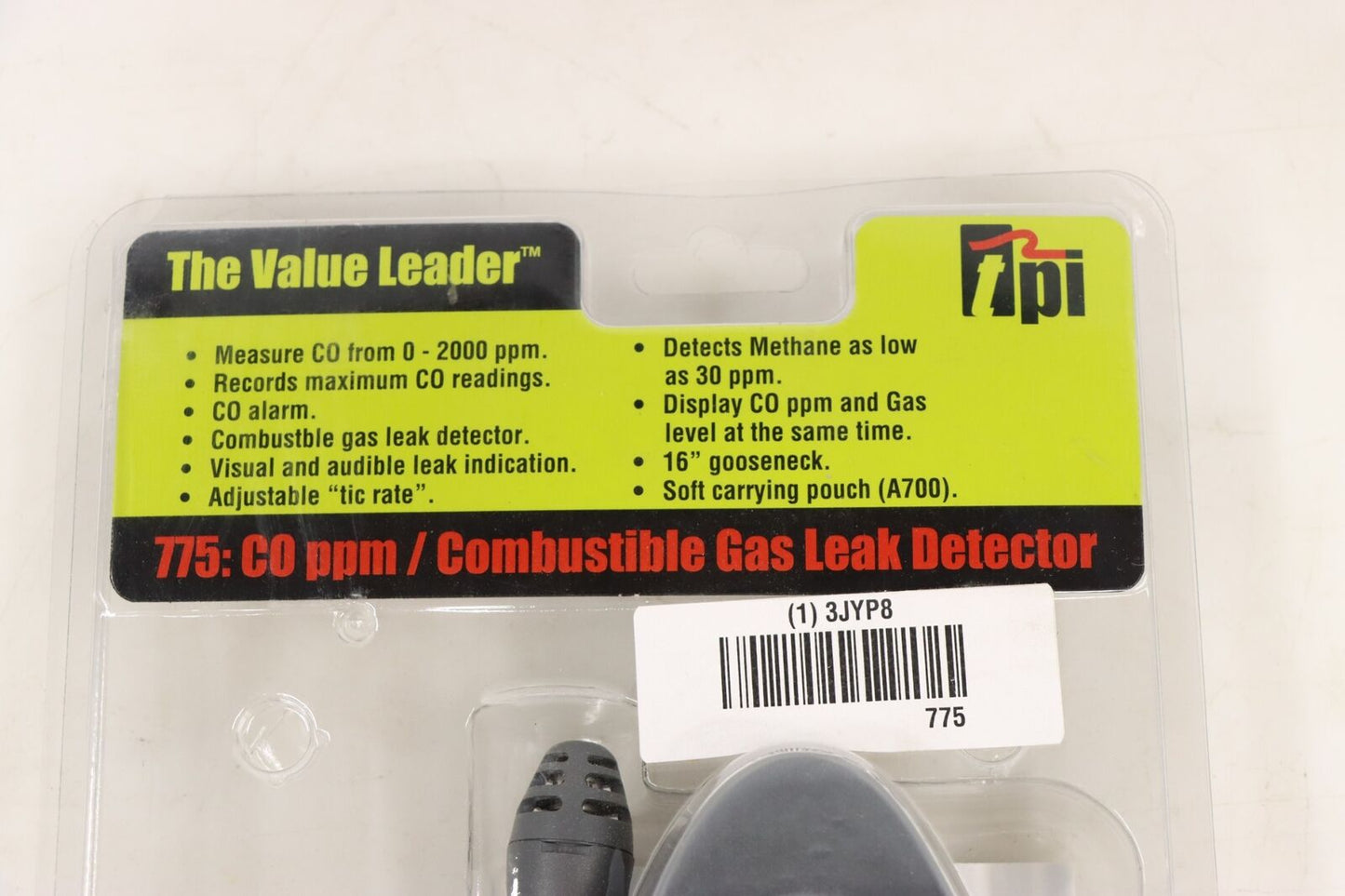 TEST PRODUCTS INTL. 775 Combustible Gas and Carbon Monoxide Detector