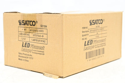 Satco S21264 4 Watt Vintage Edison Dimmable B11 Candelabra (E12) LED Bulb, PK 24