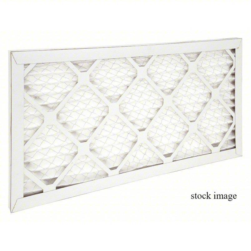 Air Handler 21C046 Pleated Air Filter, 13" Ht x 25" Wd x 1" Dp, PK 12