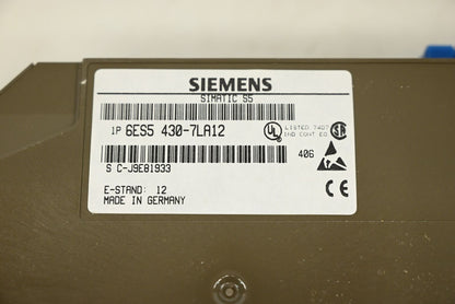 Siemens 6ES5430-7LA12 Simatic S5 430 Digital Input Module FLOATING