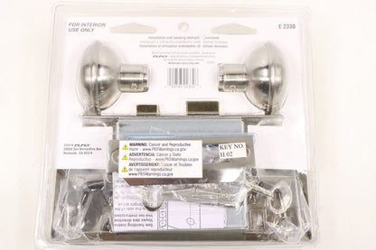 Prime Line E 2330 Defender Security Satin Nickel Keyed Mortise Entry Lock Set