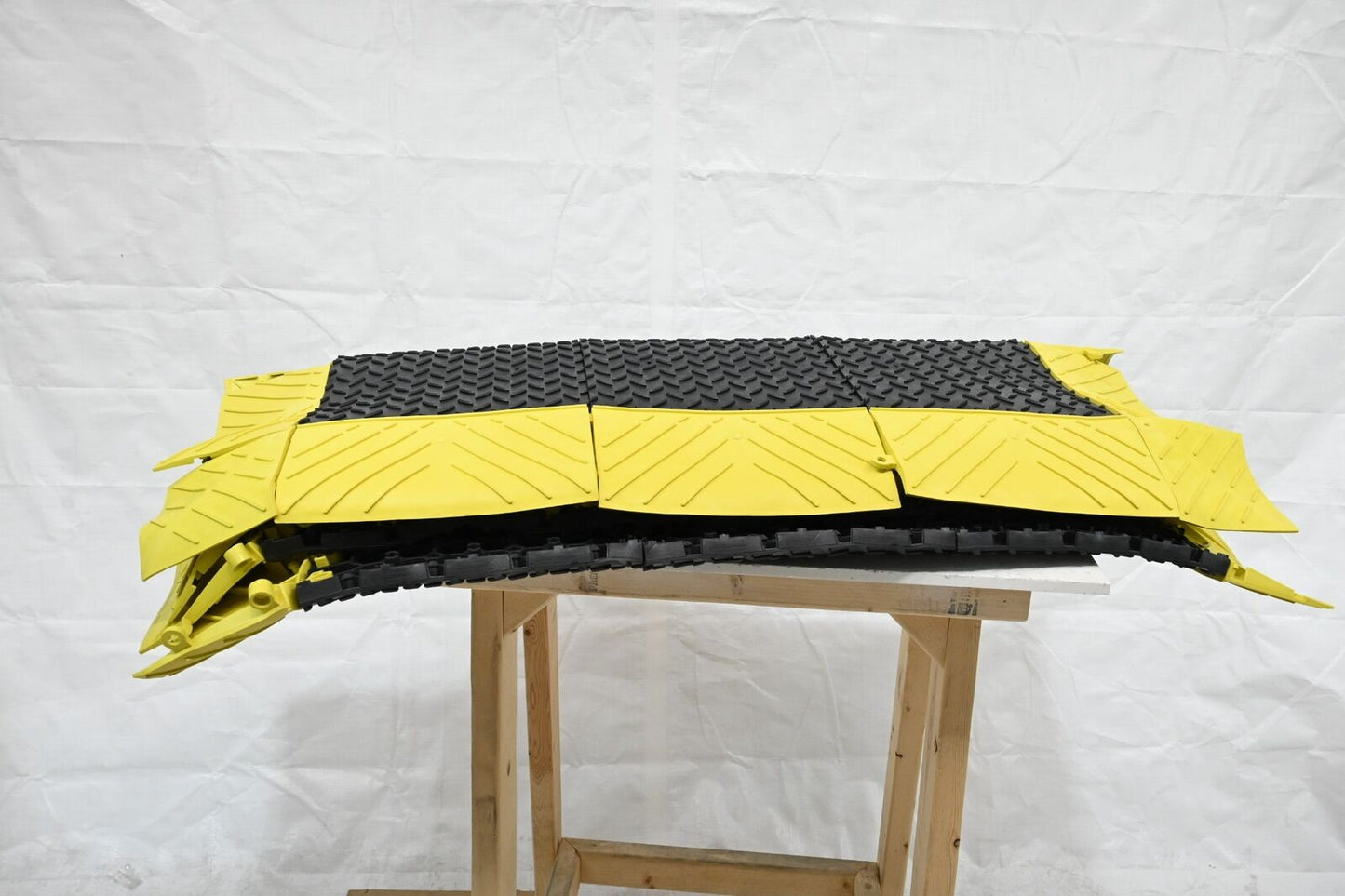 Notrax 621S4872BY Interlocking Antifatigue Mat, 6 ft L x 4 ft W, Black/Yellow