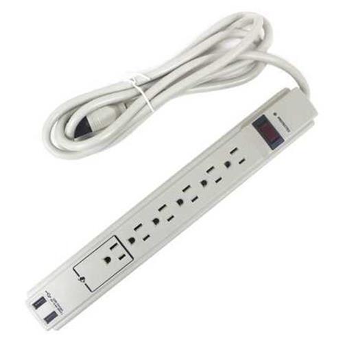 Power First 52NY54 Surge Protector Outlet Strip, 13 in Length, 60 Hz