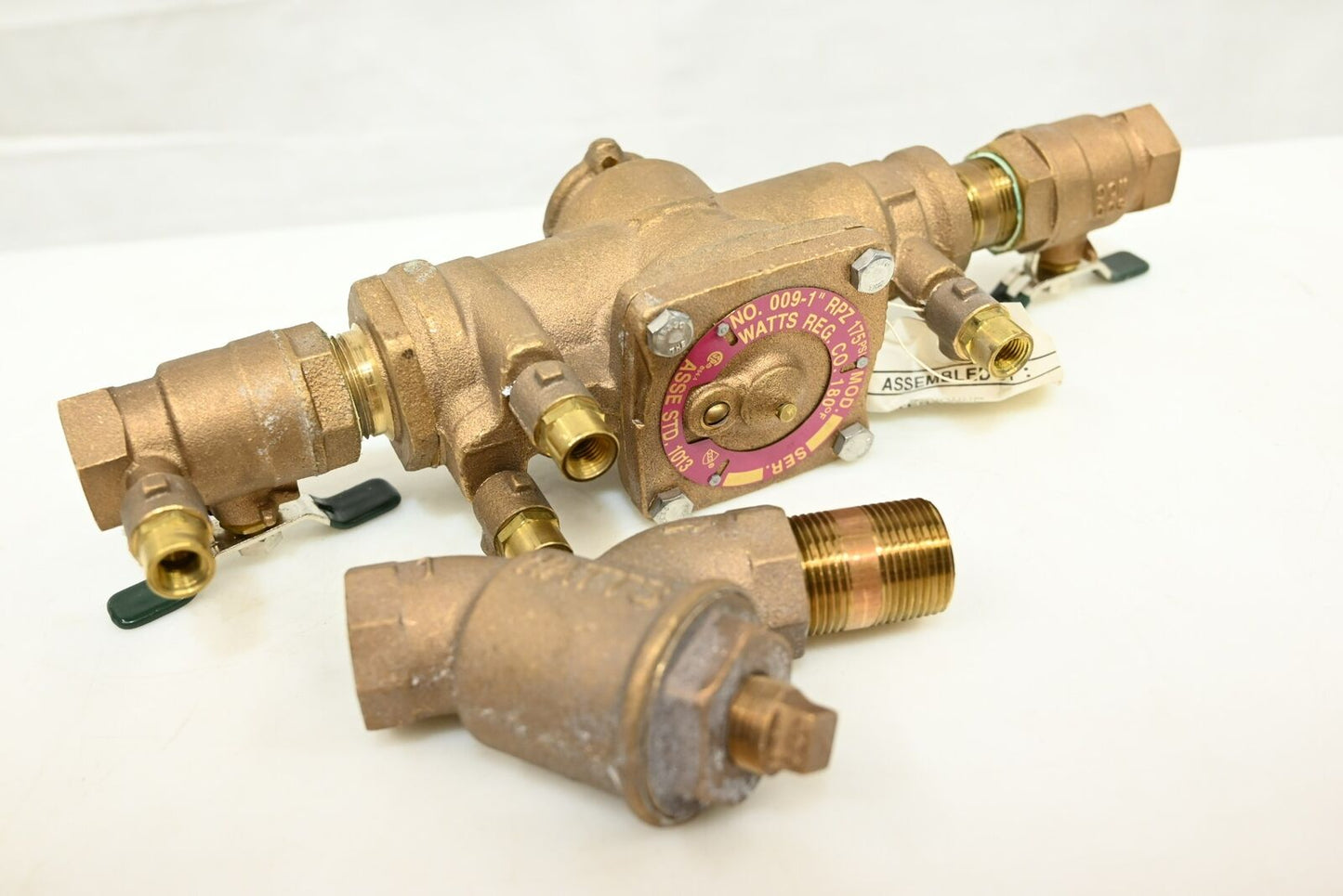 Watts 009-M1-QTS Reduced Pressure Zone Backflow Preventer