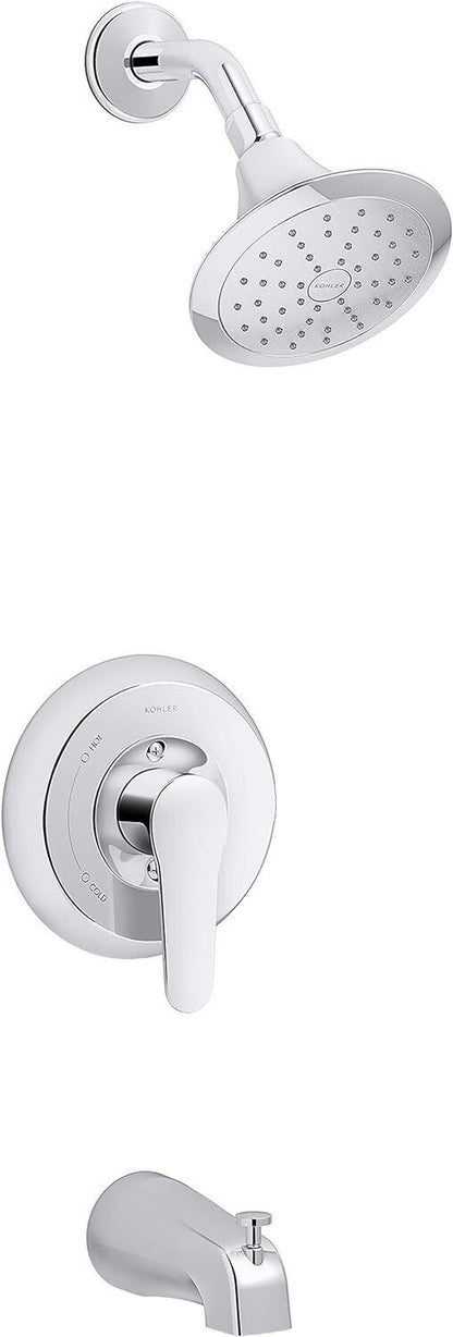 Kohler K-TS98006-4G-CP July Rite-Temp Lever 1-Handle Tub and Shower Trim