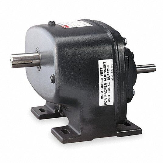 DAYTON 4Z859 Speed Reducer, 0.75 HP Max, 56 Nominal Output RPM