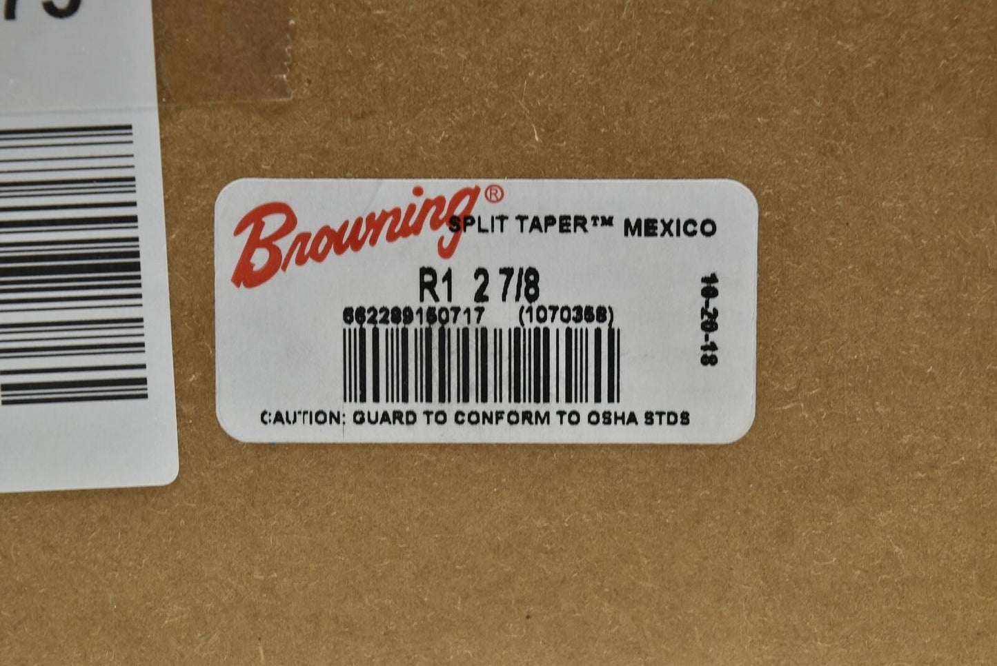 Browning Split Taper Bushing, TYPE R1, 2-7/8" SHAFT - R1 2 7/8