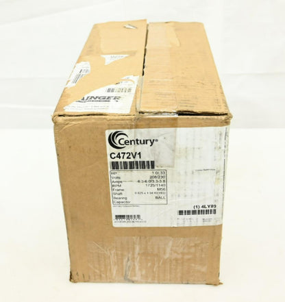 Century C472V1 HVAC Belt Drive Fan Motor, 208/230V