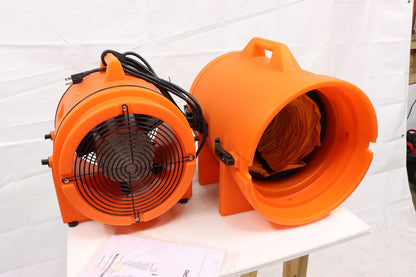 Allegro 9543-15 Confined Space Fan, 12 in Duct Diameter, Orange