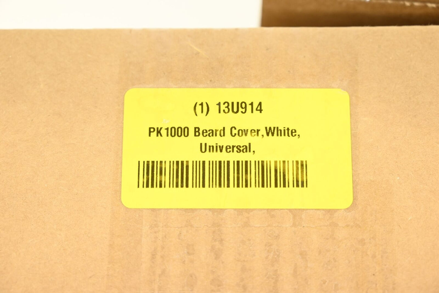 ACTION CHEMICAL BN18W Beard Cover, Nylon/Polyester, White, PK 1000