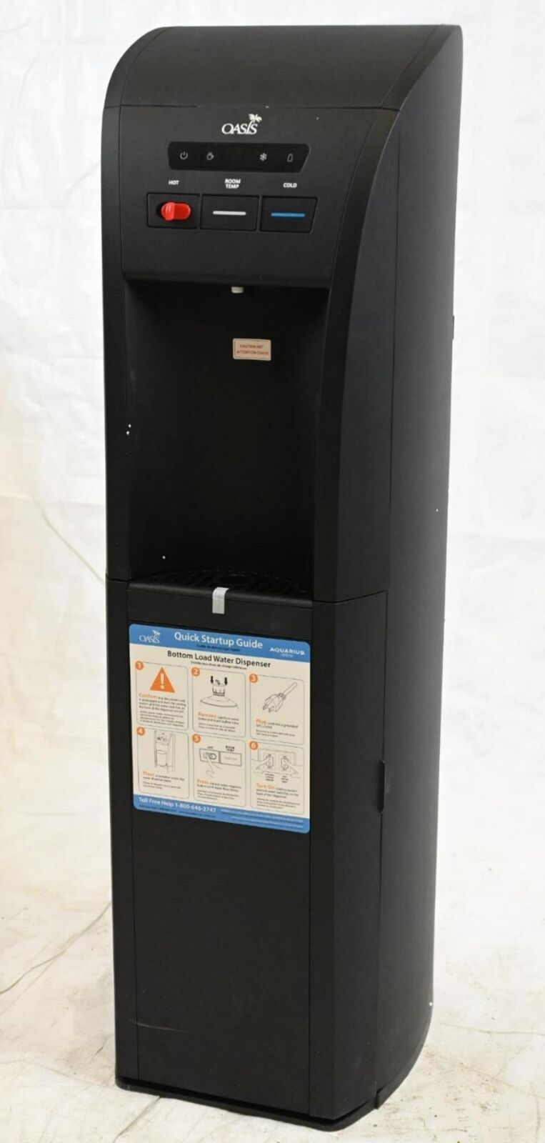 Oasis BAEB1SHSK Bottle Water Dispenser, 43-1/2 in Ht, 115V AC