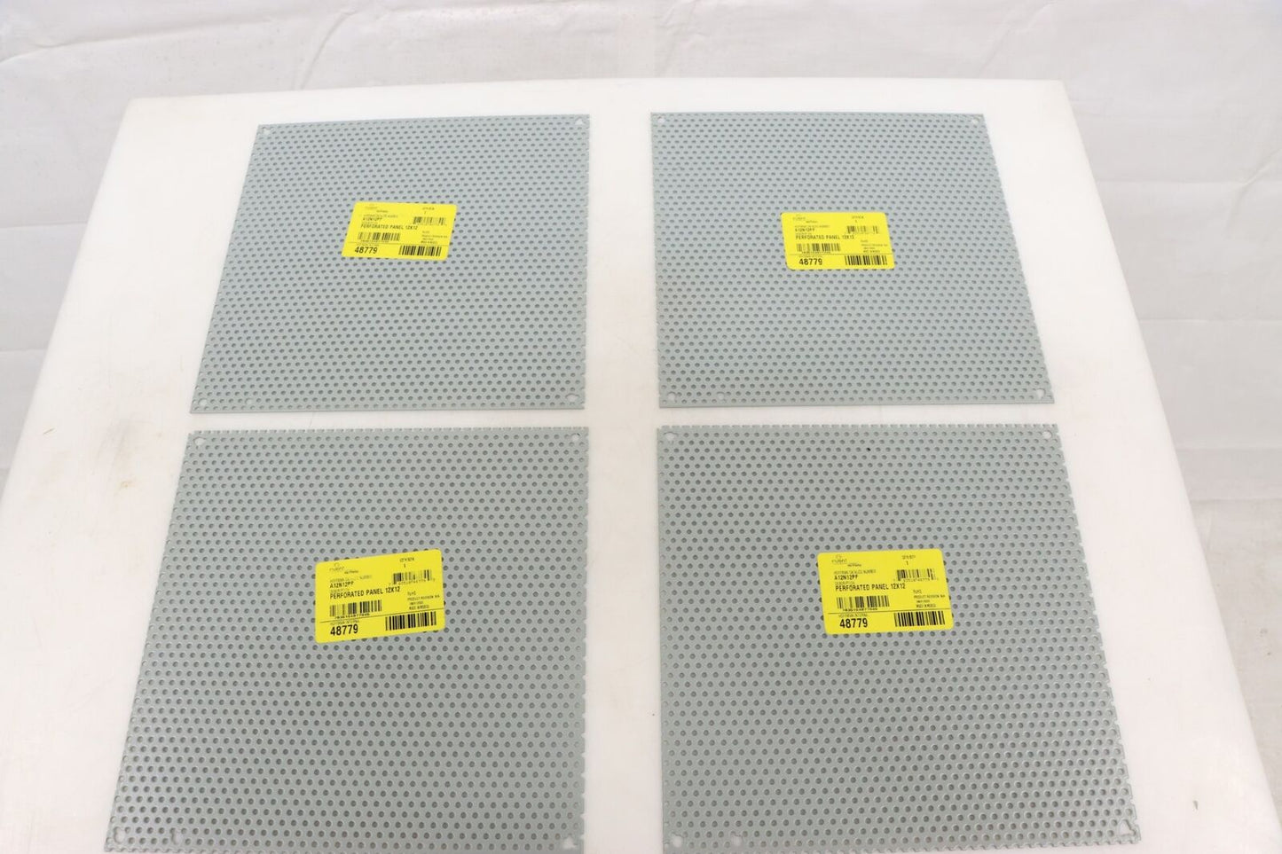 Hoffman A12N12PP Nvent Perforated Panel, Steel, Galvanized, PK 4