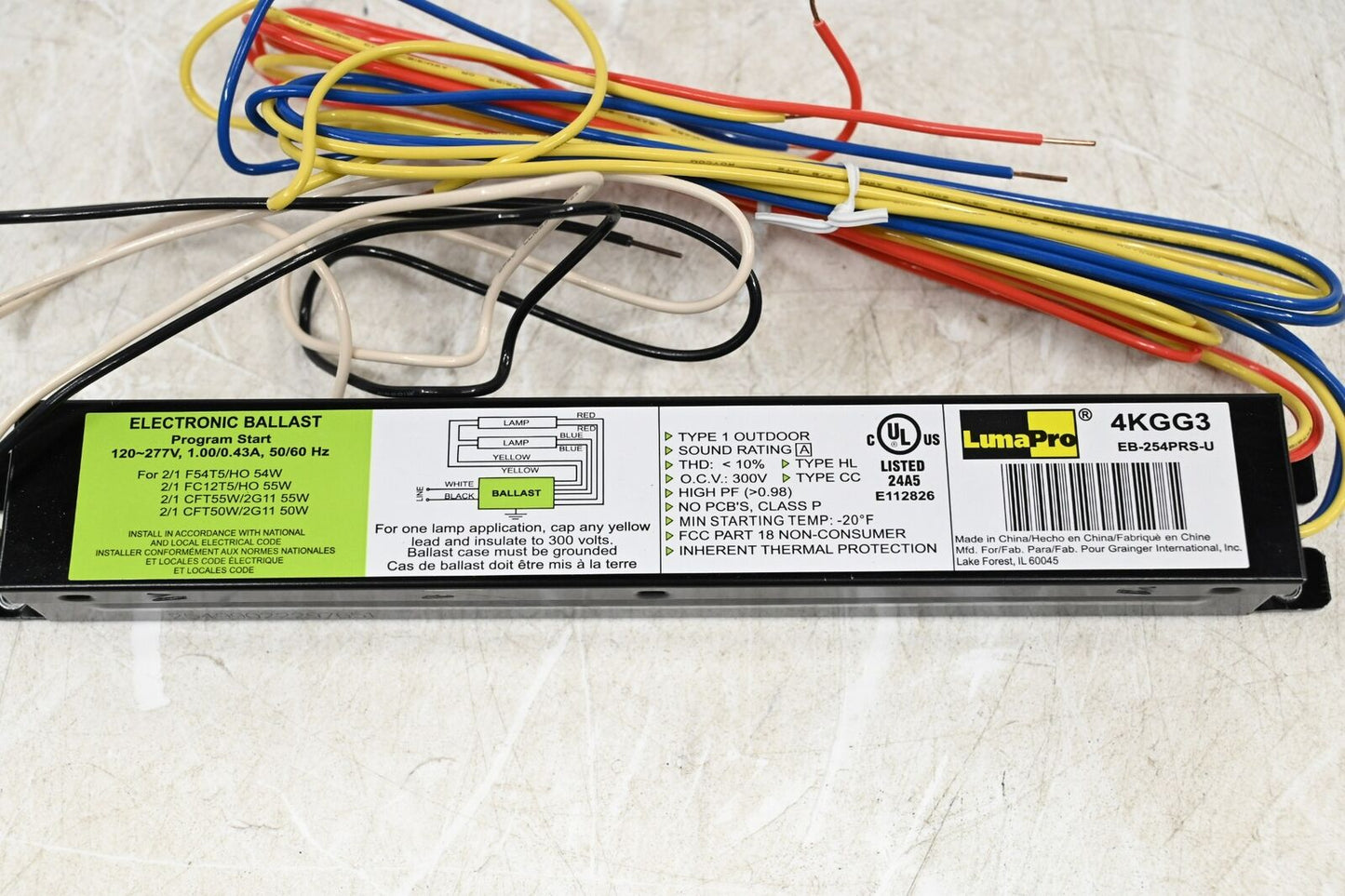 LumaPro 4KGG3 Electronic Ballast