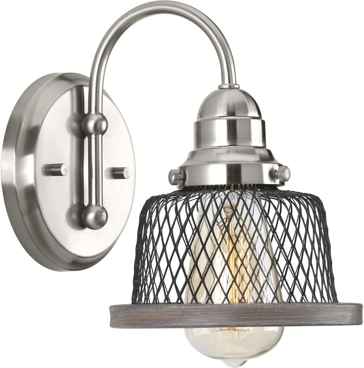 Progress Lighting P300042-009 Tilley Bath Vanity Wall Light, Brushed Nickel