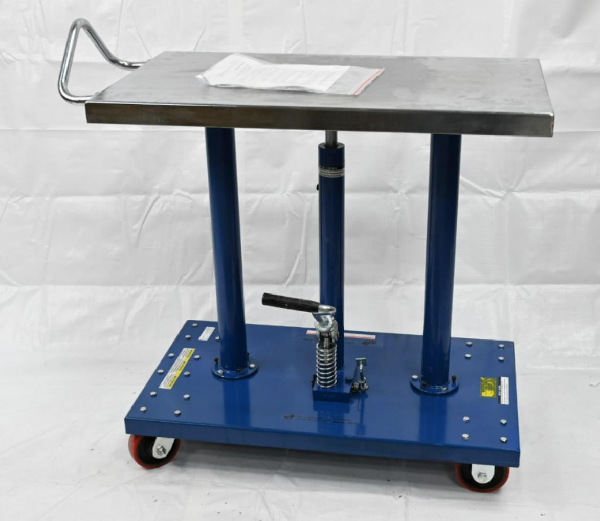 Vestil HT-10-2036A Manual Mobile Post-Lift Table, 1,000 lb Load Capacity