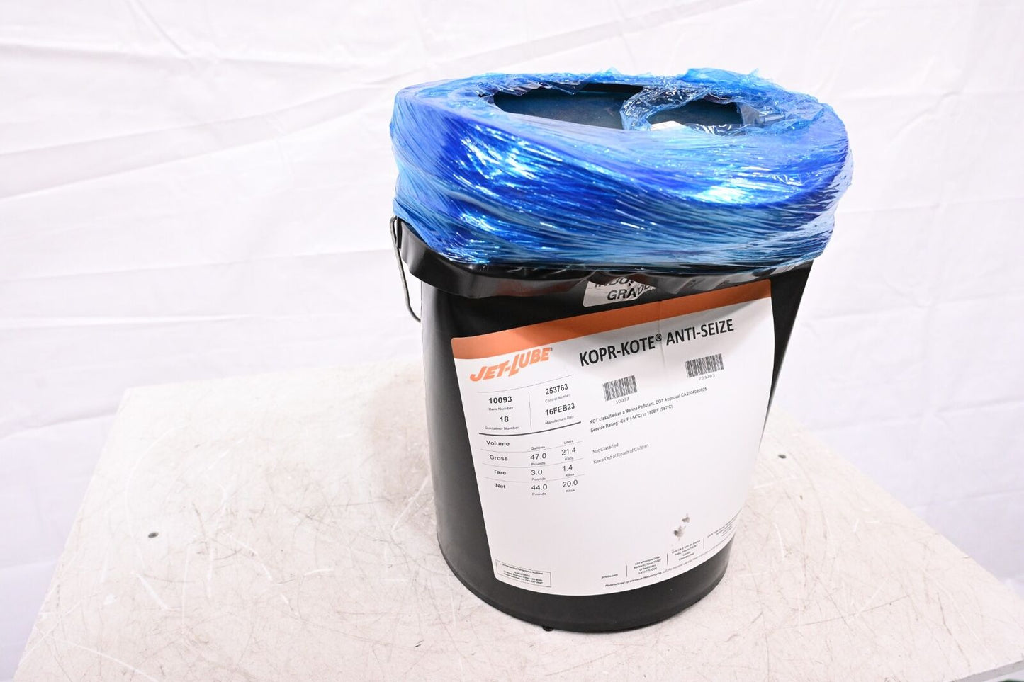 General Purpose Anti-Seize: 5 gal Container Size, Pail, Copper, Graphite,-10D823