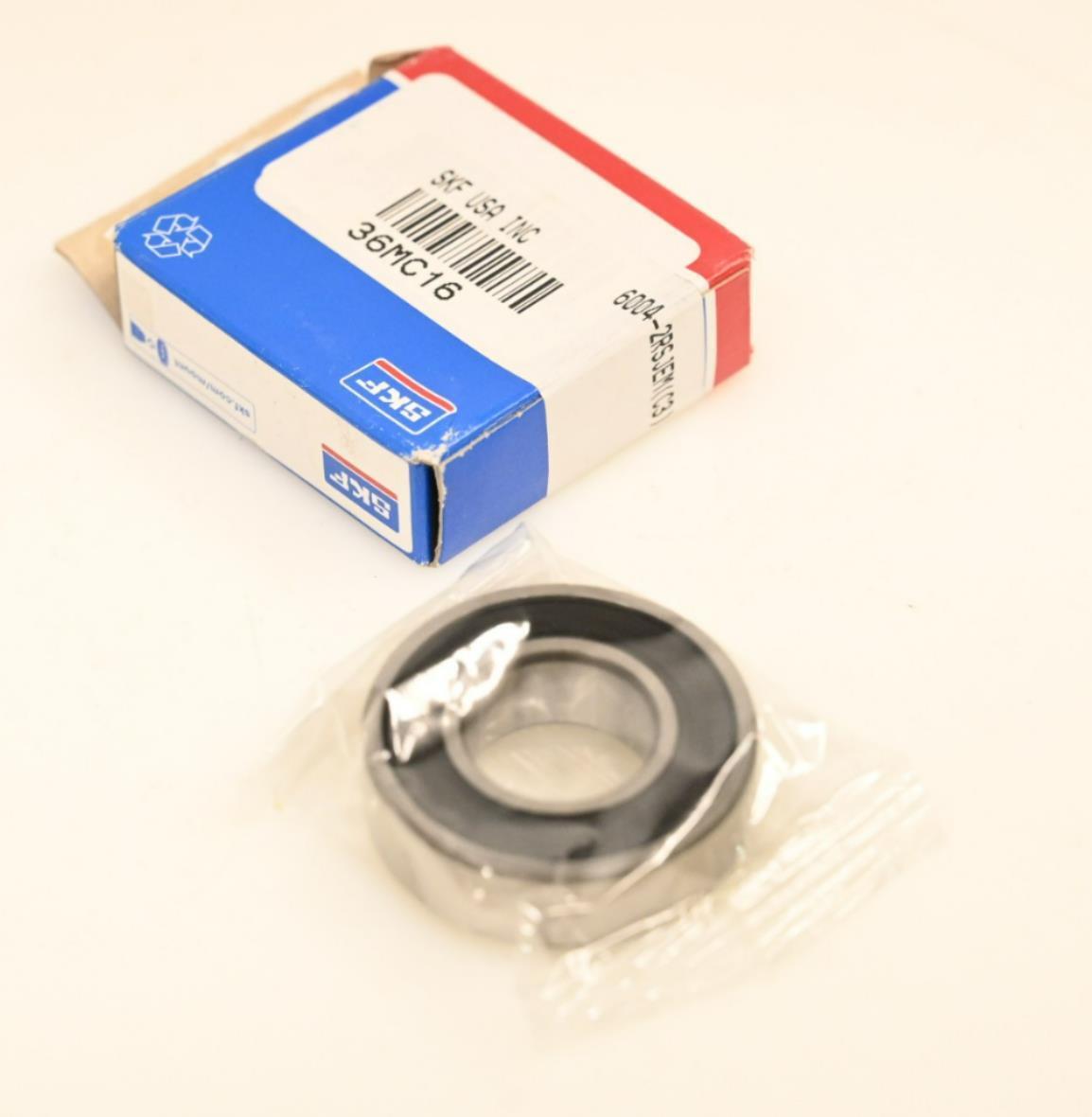 SKF 6004 2RS JEM Radial Ball Bearing, Alloy Steel