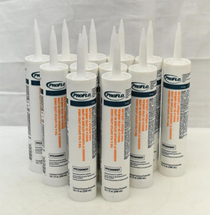 ProFlo PFC300WHT 10.1 oz Tube & TILE Caulk, PK 12