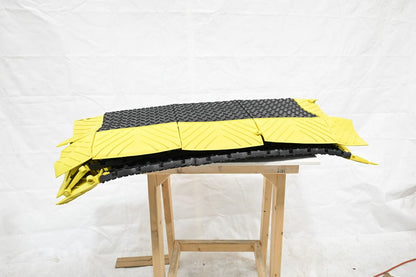 Notrax 621S4872BY Interlocking Antifatigue Mat, 6 ft L x 4 ft W, Black/Yellow