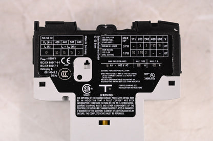 Eaton - Cutler Hammer XTPB012BC1 XT Series Module,Motor Protector,For 3-Phase