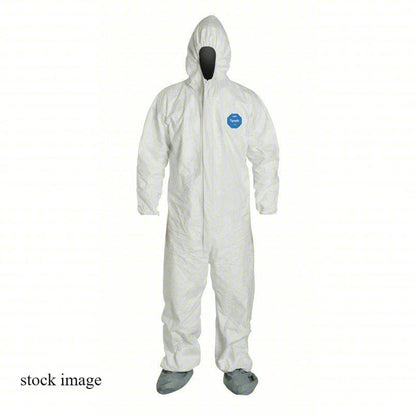 Dupont TY122SWHLG002500 Tyvek 400 Disposable Coveralls, LG, PK 25